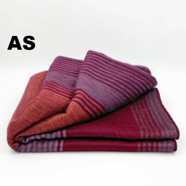 Striped Alpaca Bed Blanket – Soft, Warm & Lightweight | Purely Alpaca