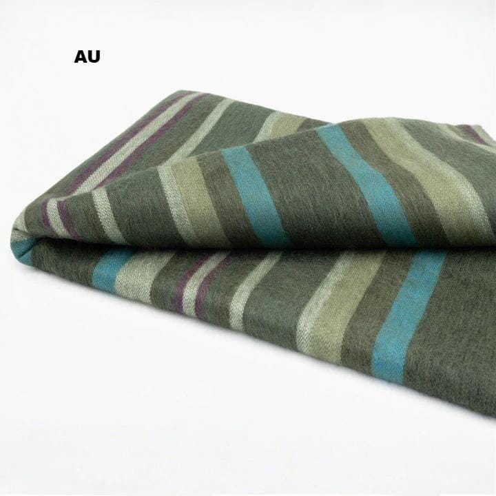 Striped Alpaca Bed Blanket – Soft, Warm & Lightweight | Purely Alpaca