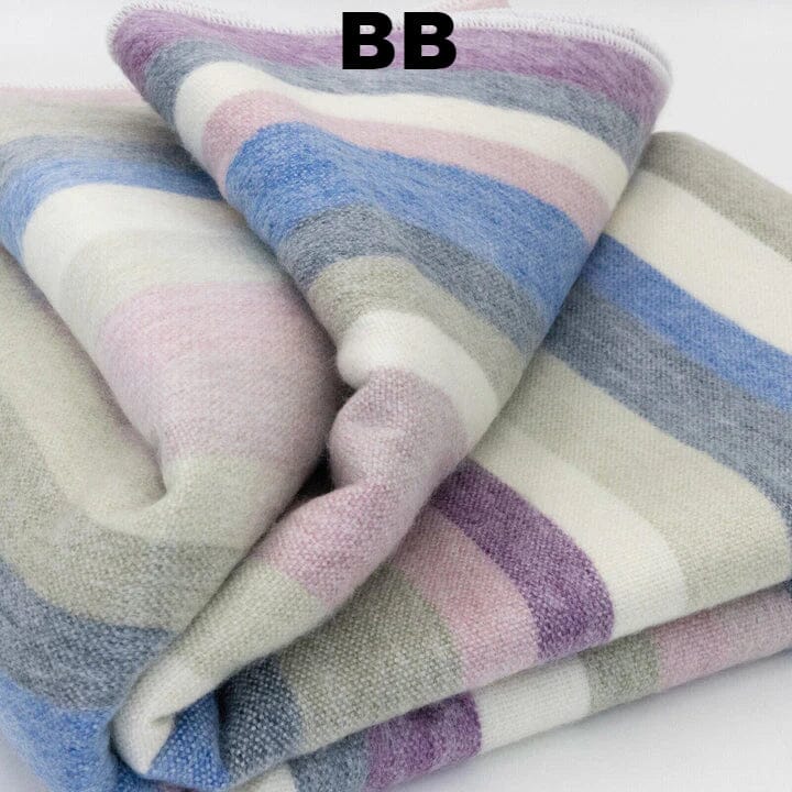 Striped Alpaca Bed Blanket – Soft, Warm & Lightweight | Purely Alpaca