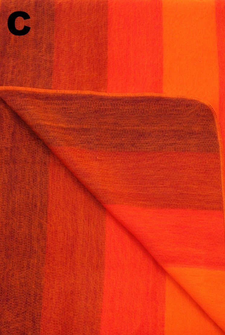 Close-up of orange and brown striped fabric