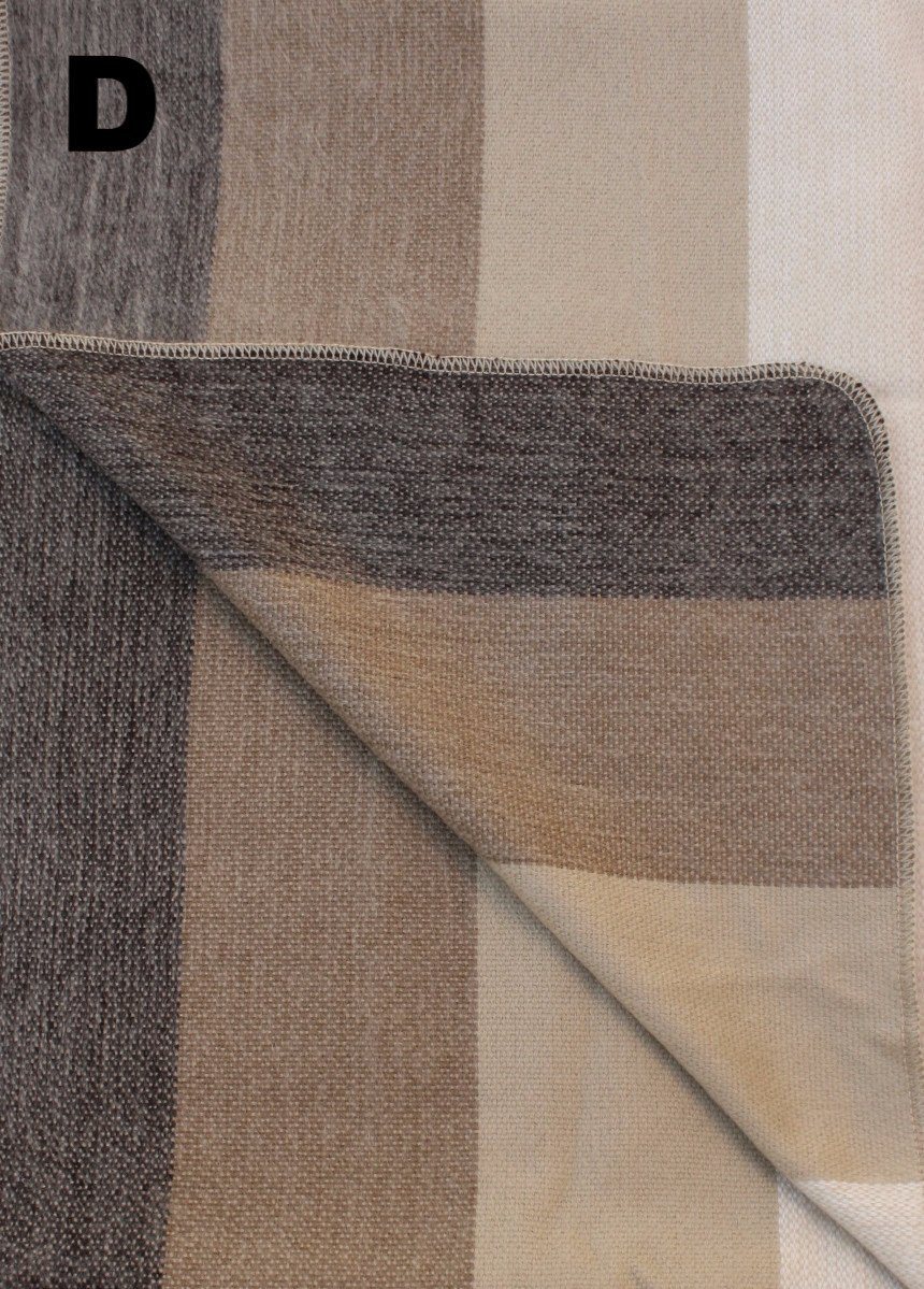 Close-up of a textured fabric with brown and beige stripes