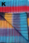 Striped Alpaca Bed Blanket – Soft, Warm & Lightweight | Purely Alpaca