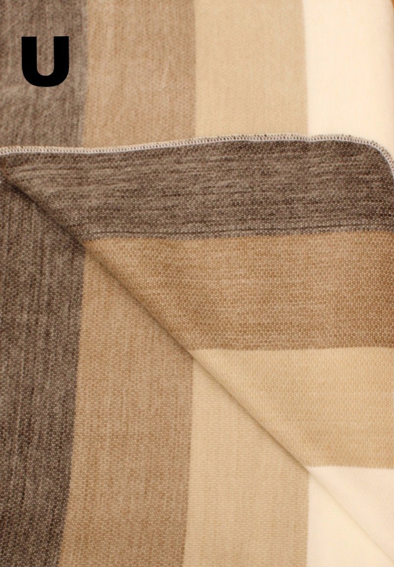 Close-up of a textured fabric with brown and beige pattern