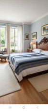 Striped Alpaca Bed Blanket – Soft, Warm & Lightweight | Purely Alpaca