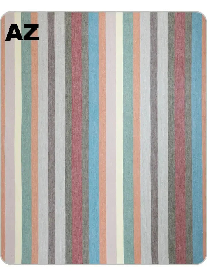 Striped Alpaca Bed Blanket – Soft, Warm & Lightweight | Purely Alpaca