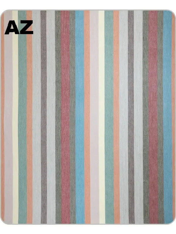 Striped Alpaca Bed Blanket – Soft, Warm & Lightweight | Purely Alpaca