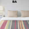 Striped Alpaca Bed Blanket – Soft, Warm & Lightweight | Purely Alpaca