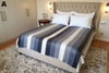 Striped Alpaca Bed Blanket – Soft, Warm & Lightweight | Purely Alpaca