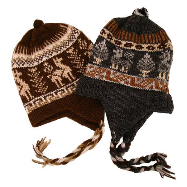 Alpaca infant toddler chullo hat flexible size fitting 1 year infant to 4T toddler