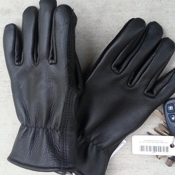 Alpaca Knit Lined Cowhide Leather Gloves | Made in the USA