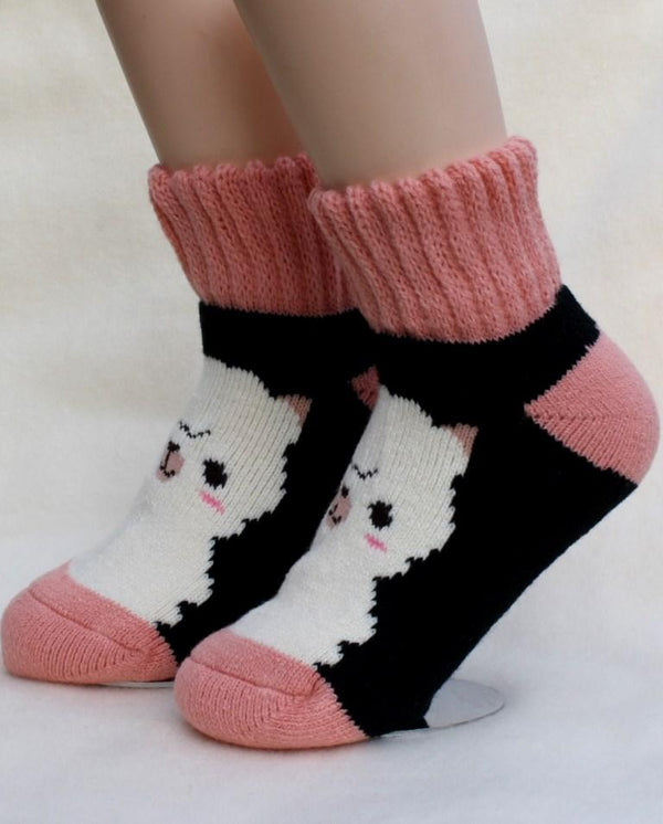 Alpaca Slumber Socks – Soft Novelty Ankle & Crew Socks