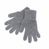 Pair of gray gloves on a white background