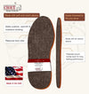 American Choice Alpaca Insoles – Warm Shoe Inserts, Made in USA