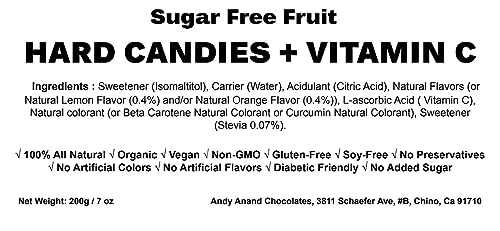 Andy Anand Sugar-Free Mixed Fruit Hard Candy – Stevia, Gluten-Free, 80 pc (7 oz)