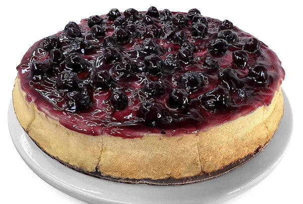 Andy Anand sugar-free blueberry cheesecake in elegant gift box, perfect birthday gift for diabetics and keto dieters