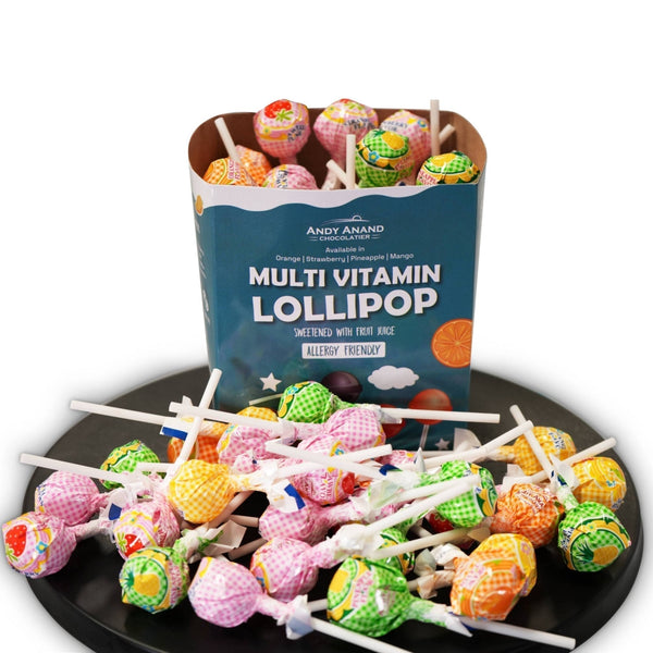 Low Calorie Multivitamin Lollipops: The Healthy Fruit Juice Treat Kids Love