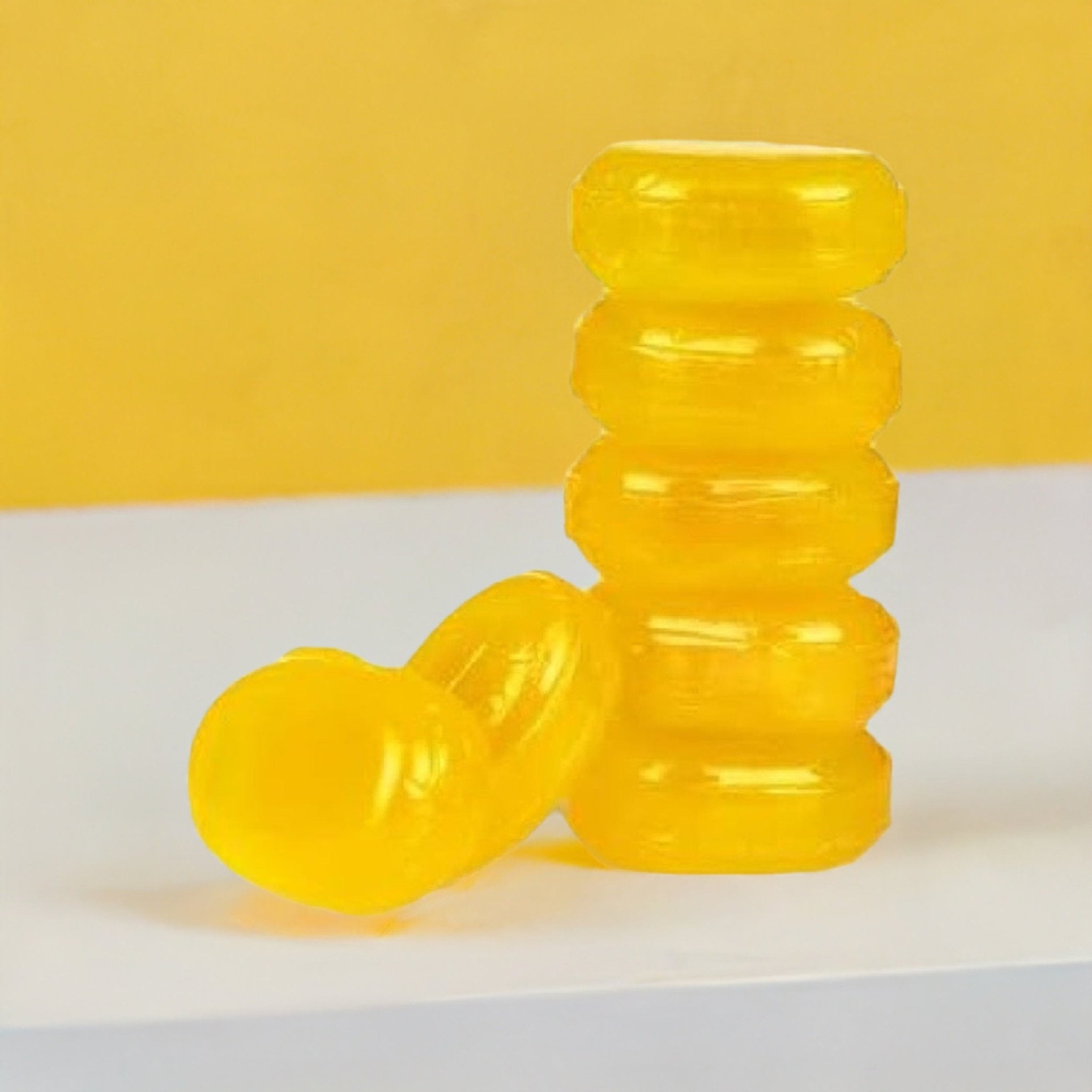 Individually wrapped Andy Anand ginseng hard candies, sugar-free and diabetic-friendly