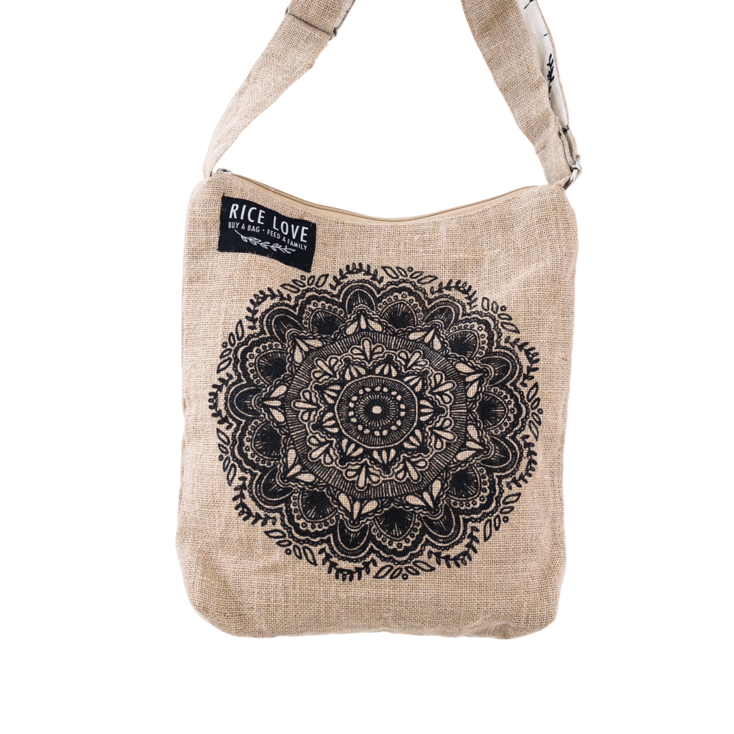 Artist Series Rice Bag – Upcycled Jute, Fair Trade Gift