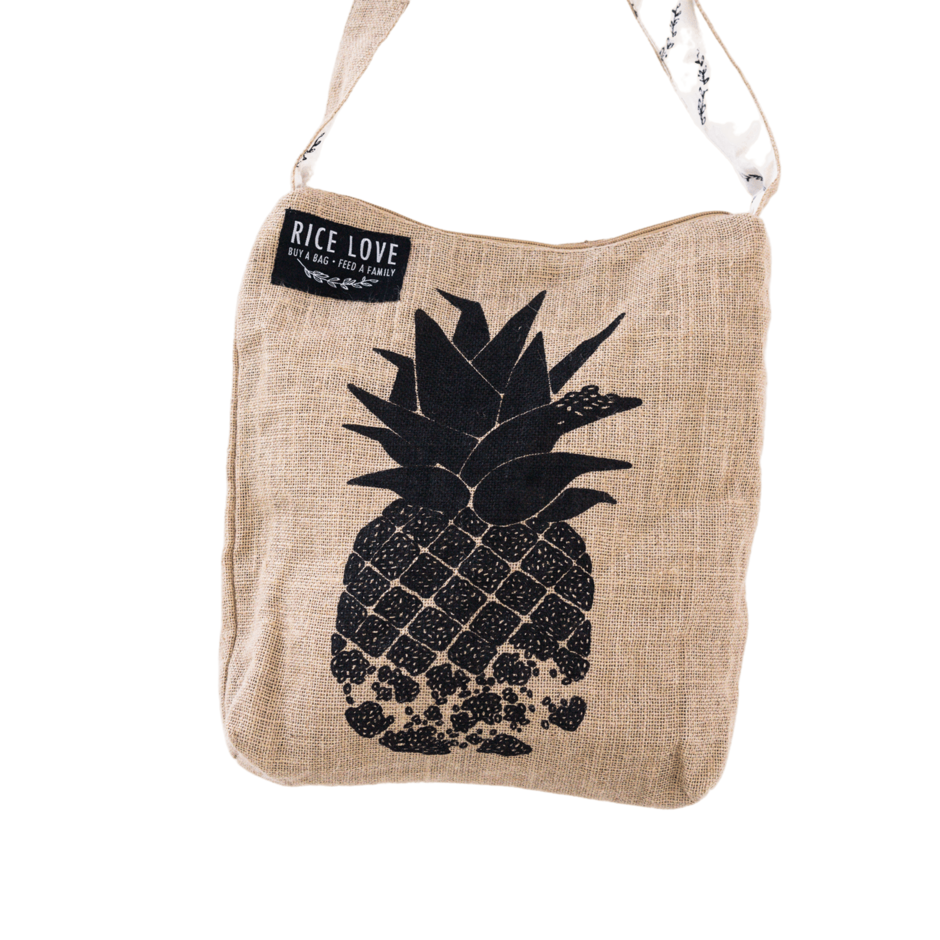 Artist Series Rice Bag – Upcycled Jute, Fair Trade Gift