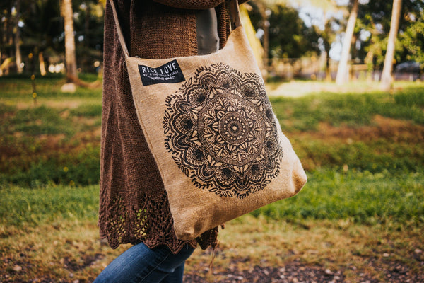 Artist Series Rice Bag – Upcycled Jute, Fair Trade Gift