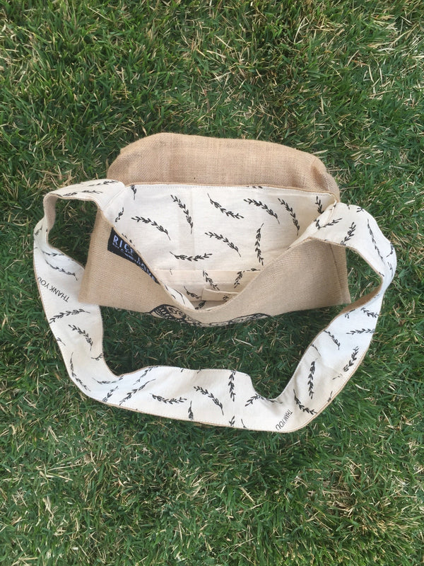 Artist Series Rice Bag – Upcycled Jute, Fair Trade Gift