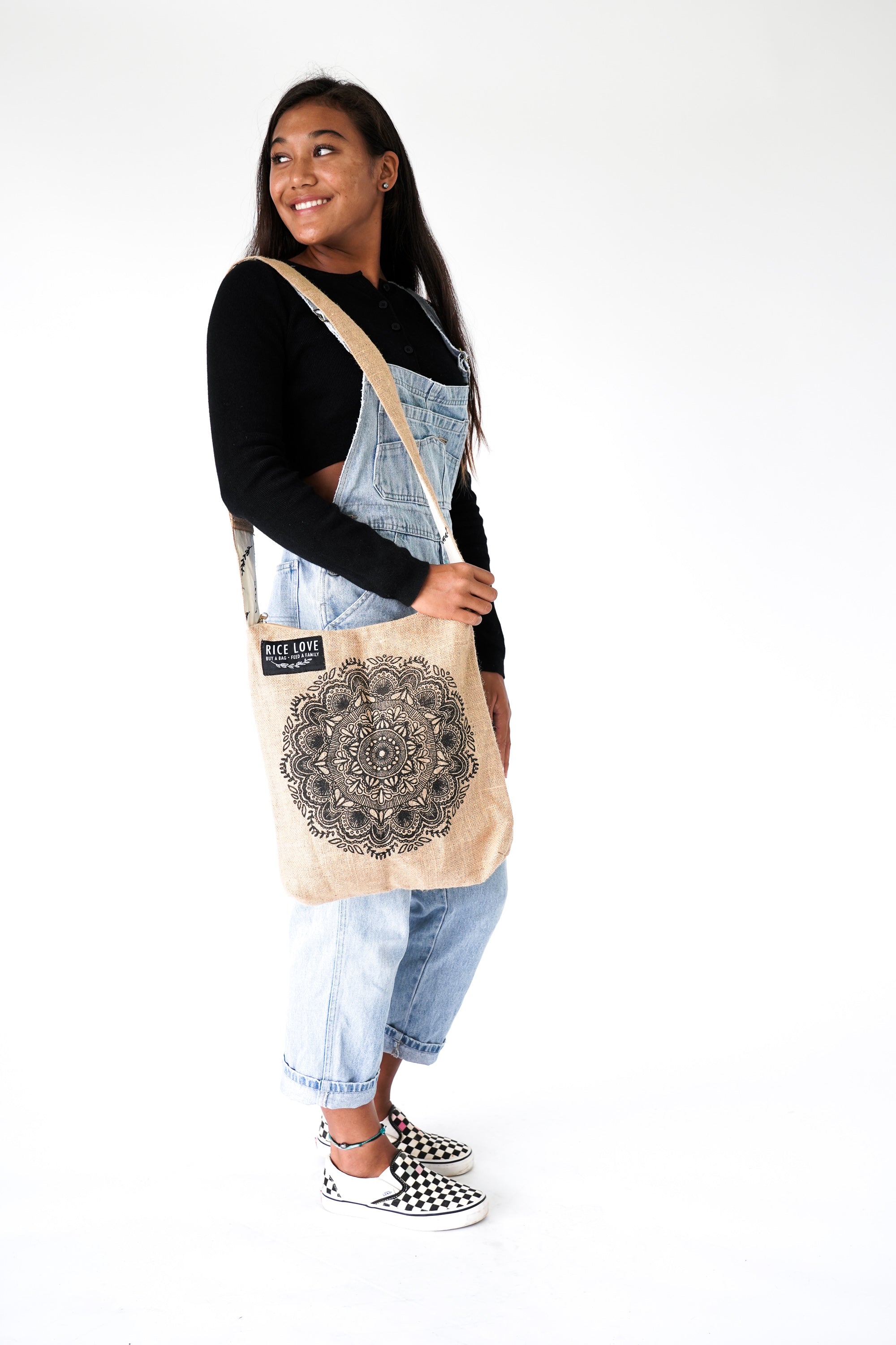 Artist Series Rice Bag – Upcycled Jute, Fair Trade Gift