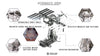 Astronauts Lodge Space Station Model Kit - Metal Time