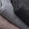 Close-up of gray and brown fabric textures