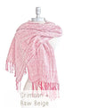 Awana Alpaca Pashmina scarf in natural green and beige tones, handcrafted in Ecuador by INGA Alpaca artisans