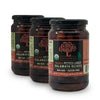 Liokareas organic Kalamata olives served in a bowl as part of a Mediterranean mezze spread