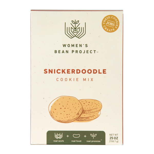 Box of Women's Bean Project Snickerdoodle Cookie Mix on a white background