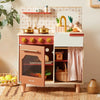 Tiny Land Honey wooden play kitchen for toddlers, front view