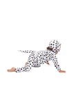 Baby puppy costume with black and white Dalmatian spots
