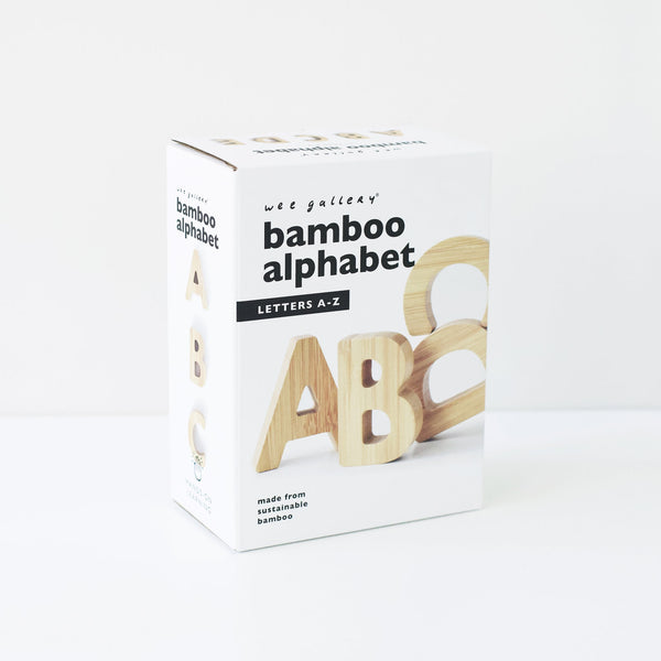 Bamboo Alphabet Set – Sustainable Letter Learning Toy for Kids