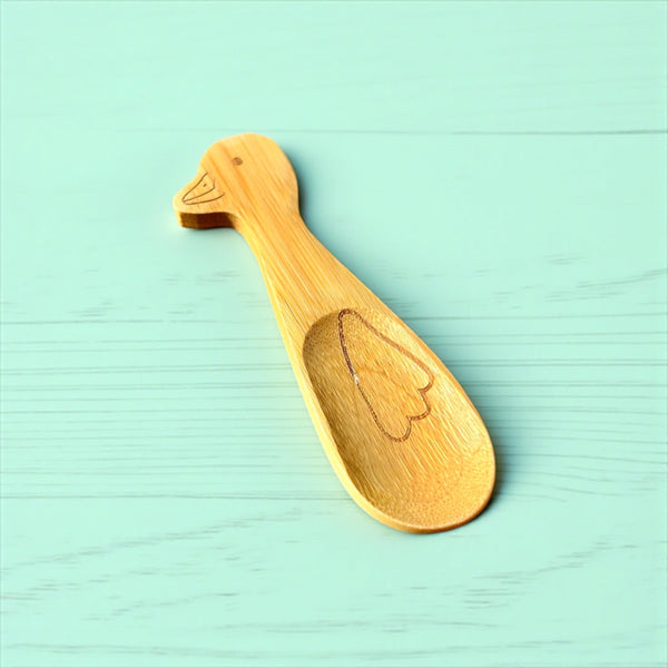 Bamboo Animal Kids Spoons - Hand-Carved Natural Bamboo Set