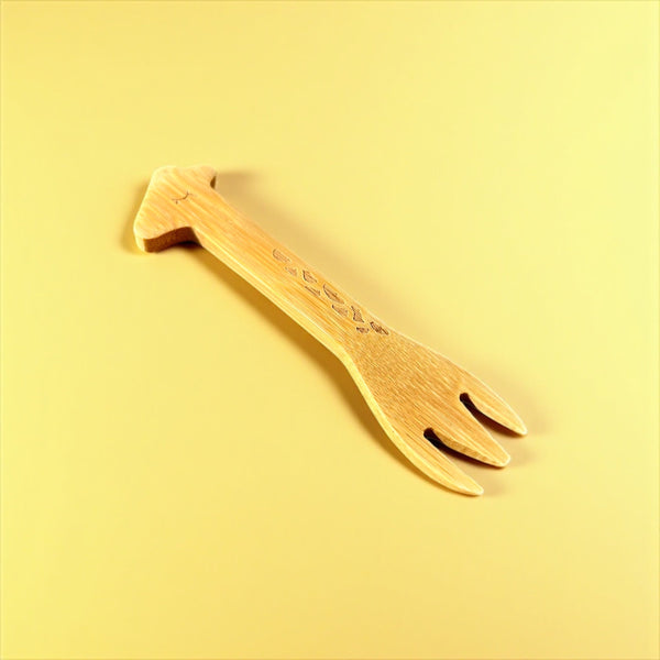 Bamboo Animal Kids Spoons - Hand-Carved Natural Bamboo Set
