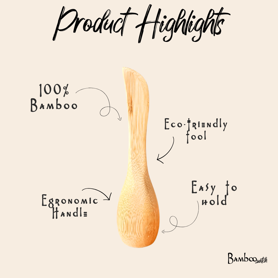Bamboo Ergonomic Knife with comfortable grip handle