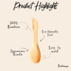 Bamboo Ergonomic Knife with comfortable grip handle