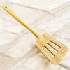 Bamboo Slotted Spatula shown with natural wood grain detail