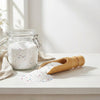 Close-up of the Bamboo Laundry Scoop's wide scoop design