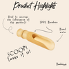 Bamboo Laundry Scoop by Bamboo Switch on a plain background