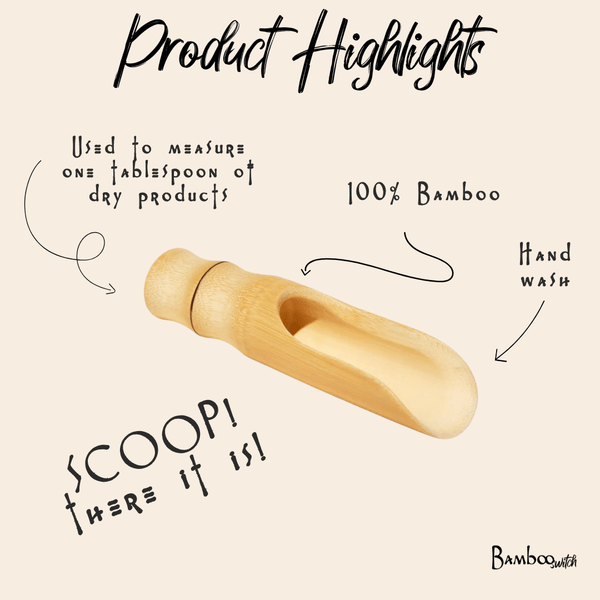 Bamboo Laundry Scoop by Bamboo Switch on a plain background