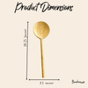 Bamboo Long Handle Round Spoon