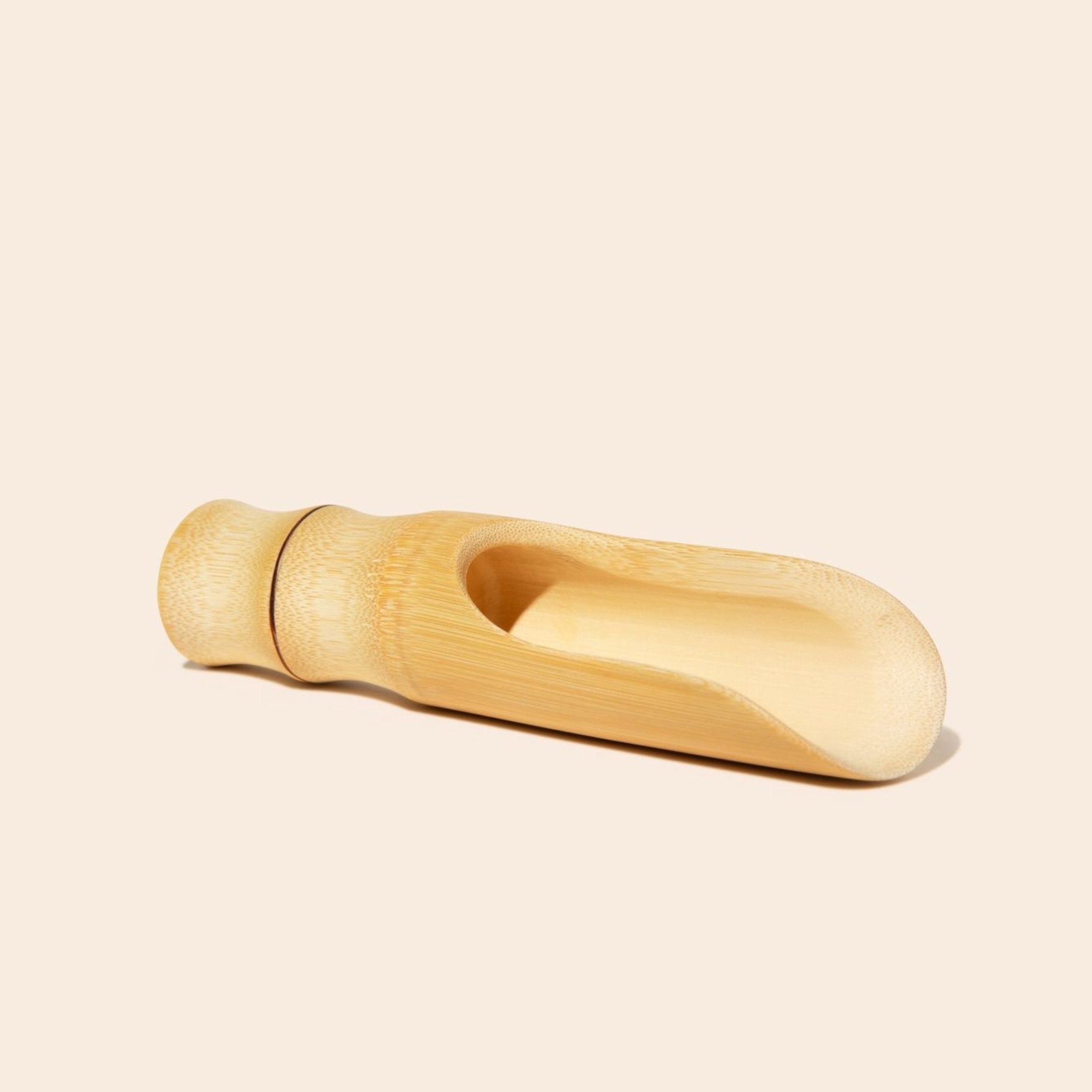 Bamboo Laundry Scoop - Wide Scoop for Powder Detergent