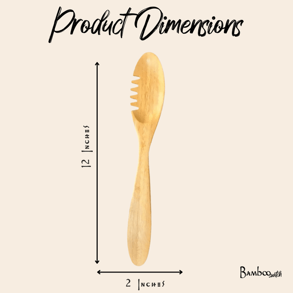 Bamboo Serving Utensil Spoon from Bamboo Switch, plastic-free kitchen tool
