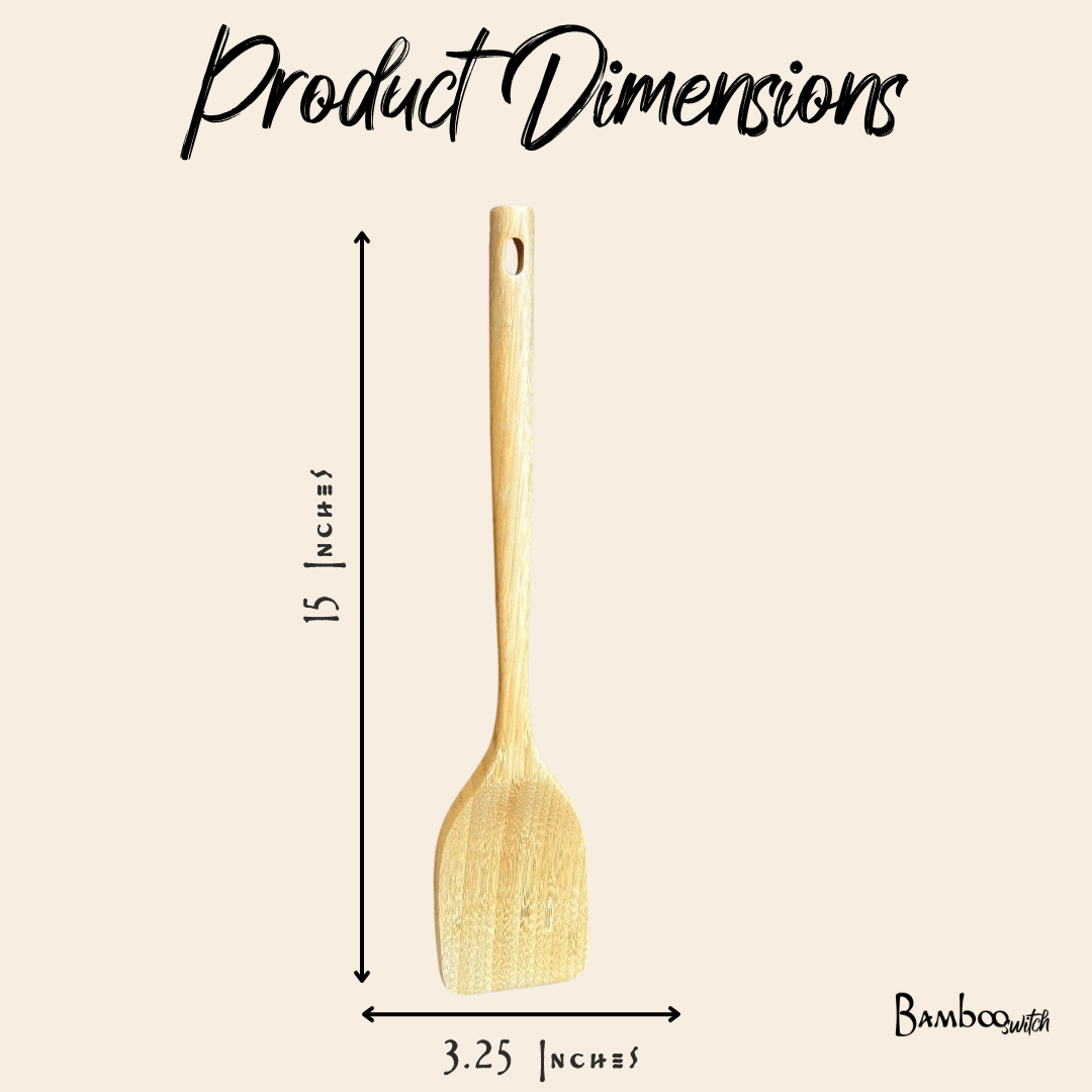 Bamboo Spatula from Bamboo Switch, lightweight and durable