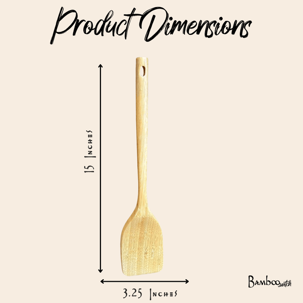 Bamboo Spatula from Bamboo Switch, lightweight and durable