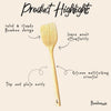 Bamboo Spatula displayed as an eco-friendly kitchen essential