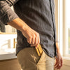 Bamboo Travel Comb open and ready for use