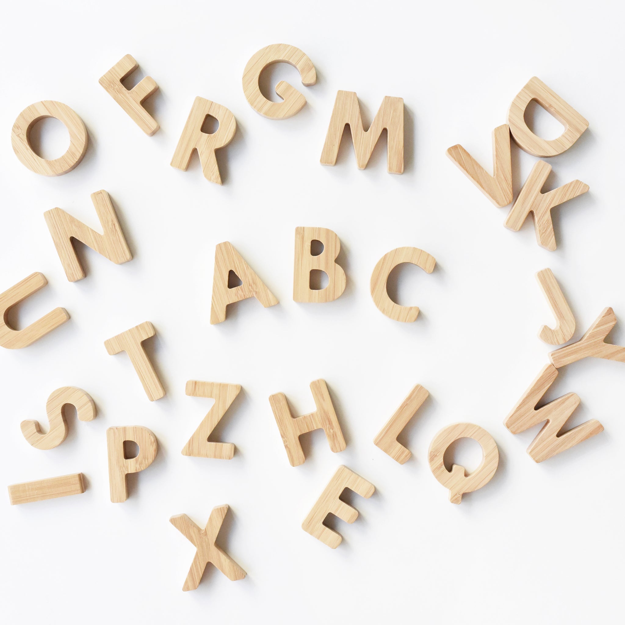Bamboo Alphabet Set – Sustainable Letter Learning Toy for Kids
